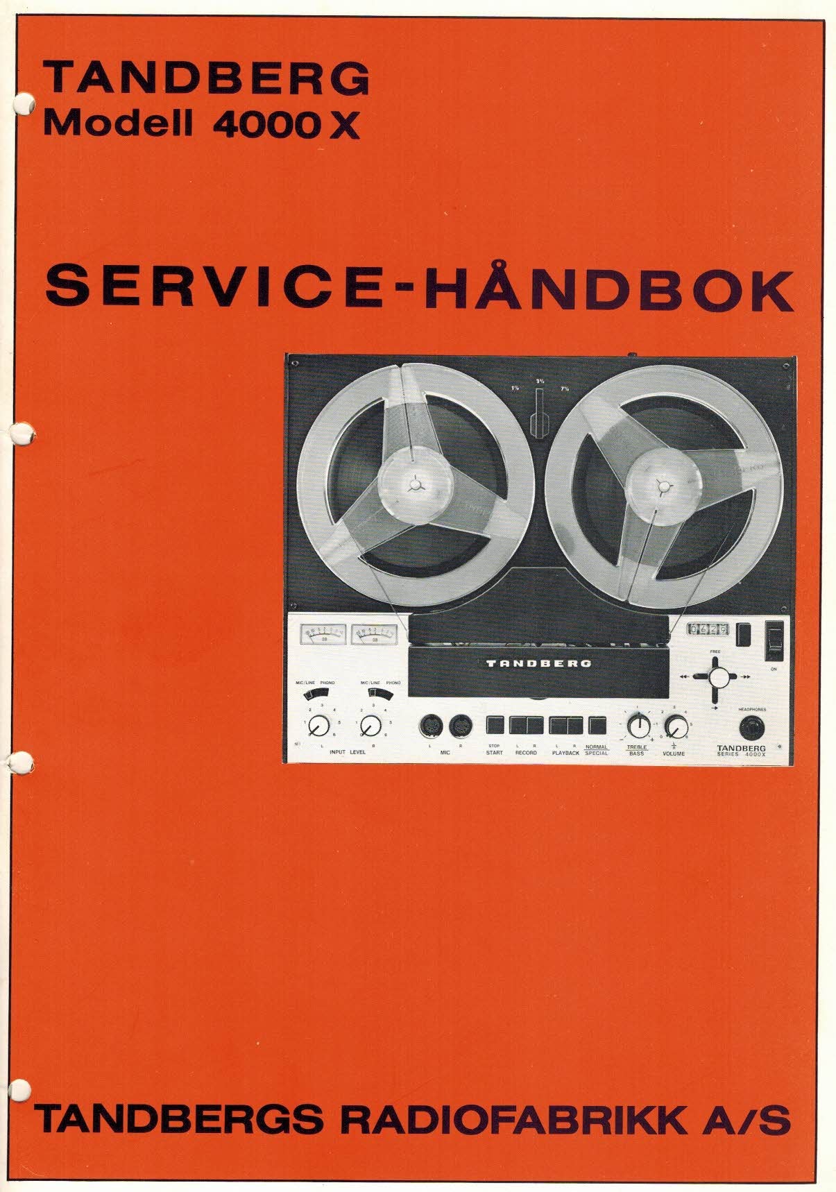 Servicemanual til 4000X, PDF, TANDBERG