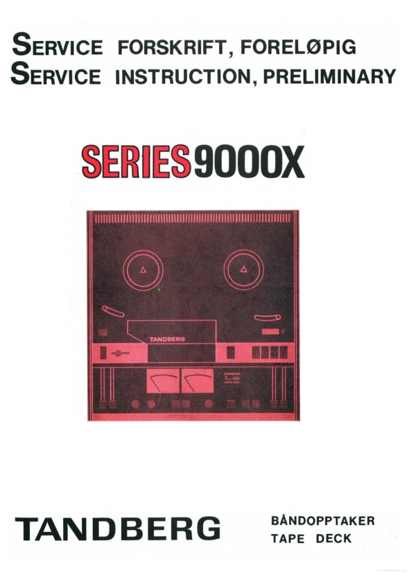 9000X - Servicemanual, PDF