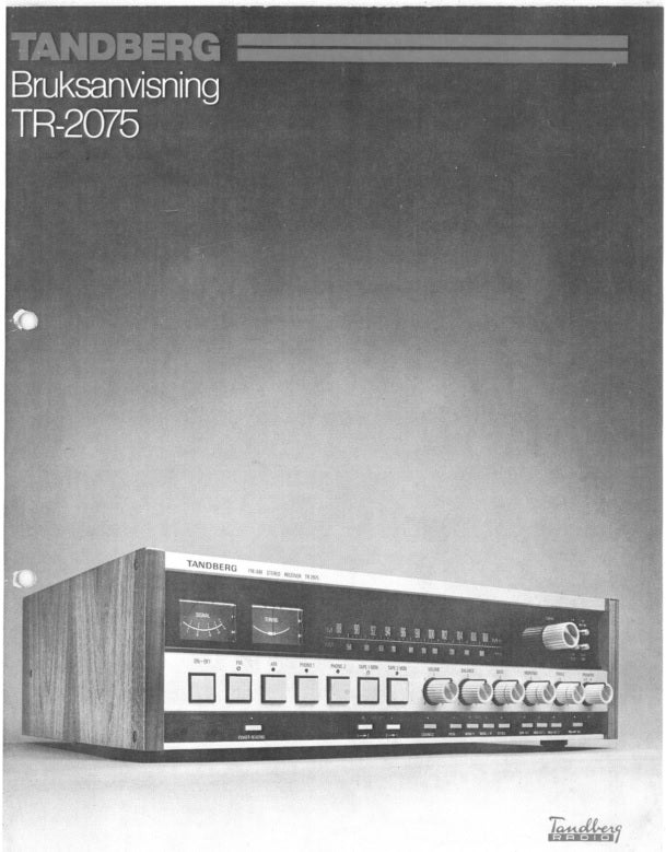 Brukermanual til TR2075, PDF, Norsk, 24s