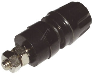 PKI10A SVART BANANKONTAKT, HIRSCHMANN, 4mm skrue