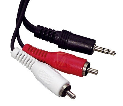 Kabel  3.5mm han - 2 x RCA han