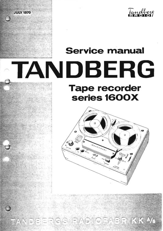 TB1600X - Servicemanual, PDF, Engelsk