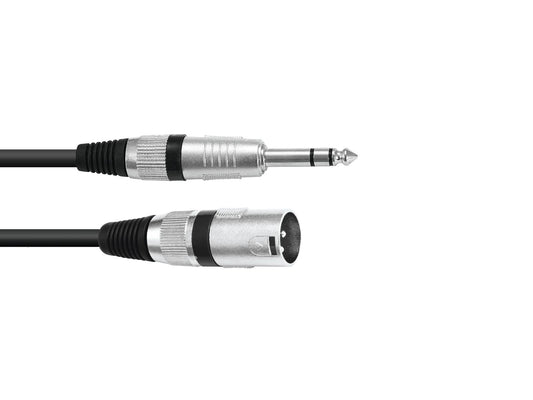 KABEL XLR(M) - Jack Svart Balansert 2m