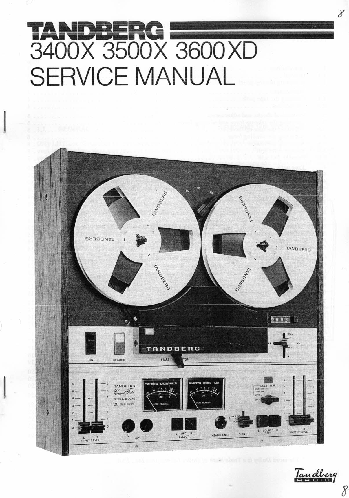 Servicemanual 3400x, 3500x og 3600XD, PDF