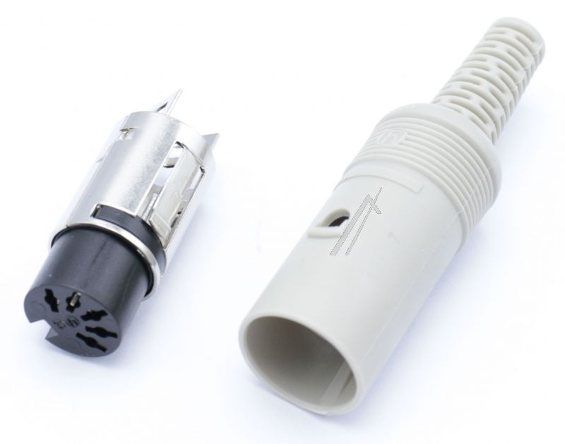 Plugg hun DIN 5-POL 180 Gr. Plast