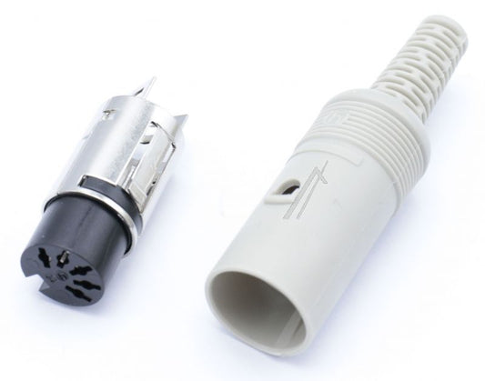 Plugg hun DIN 5-POL 180 Gr. Plast