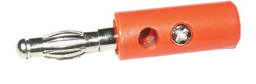 BANANKONTAKT, RØD, 4mm