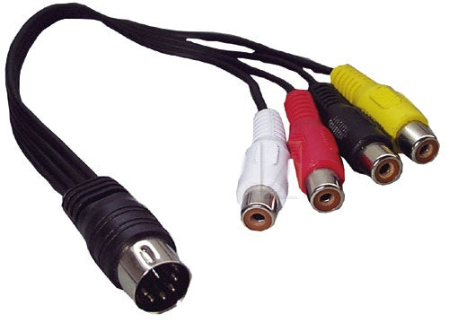 5-Pol DIN Han / 4 X Phono Hun 0.2m