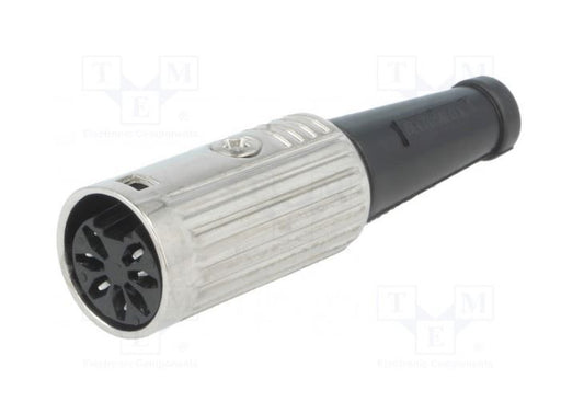 Plugg hun DIN 7-Pin (pol) 270gr. Metal