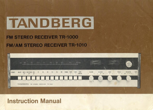 Brukermanual til TR1000 og TR1010, PDF Engelsk 23s