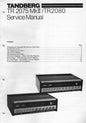 Servicemanual TR2080