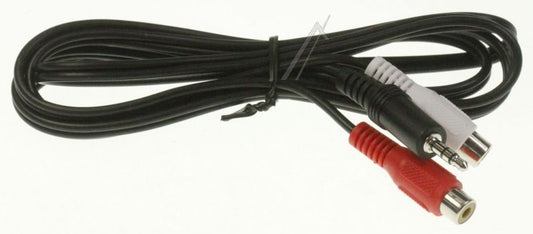 Kabel 1.5m 3.5mm han / 2 x RCA hun