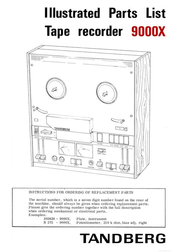 9000X - Illustrated parts, PDF