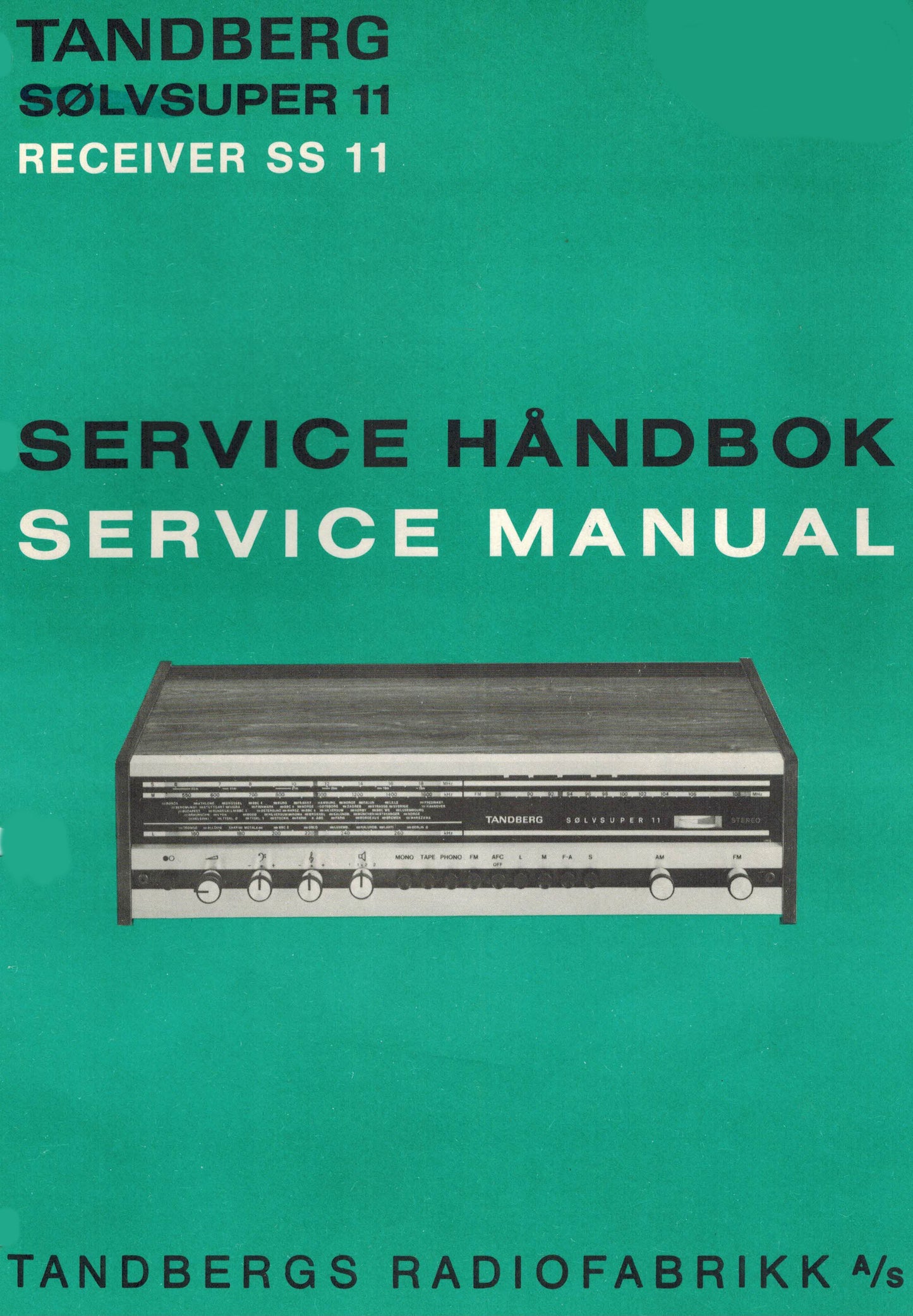 Sølvsuper 11, Servicemanual PDF