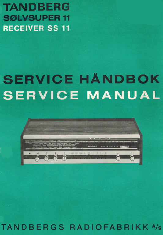 Sølvsuper 11, Servicemanual PDF