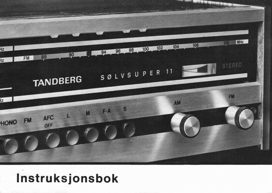 SØLVSUPER 11, brukermanual, PDF