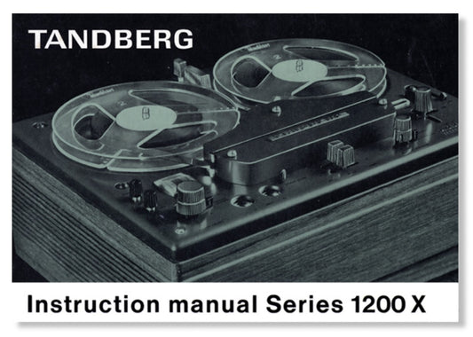 Brukermanual 1200x PDF, Engelsk