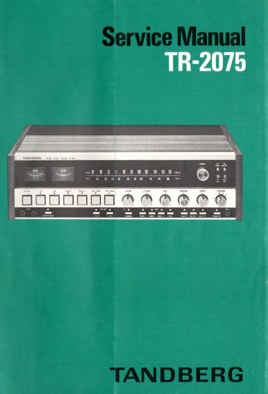 TR2075 Servicemanual PDF, 16s, A4