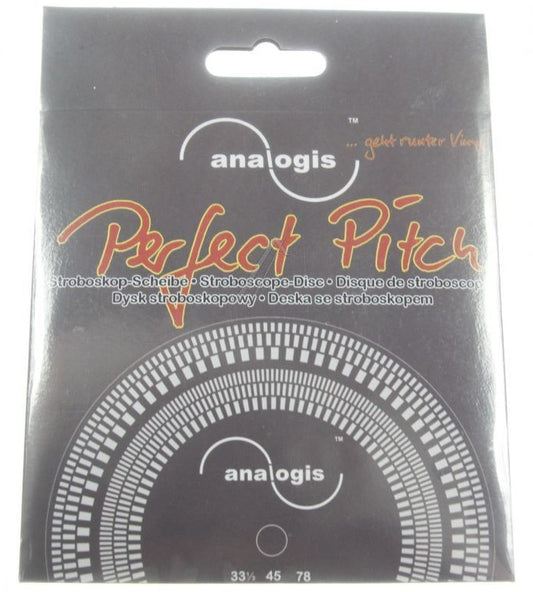 STROBOSKOP SKIVE, 50HZ + 60HZ, 33/45/78 UPM, Ø=105