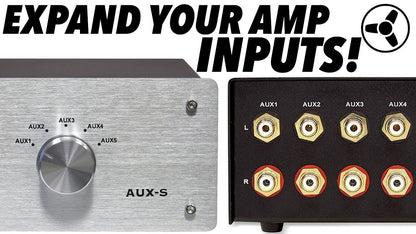 AUDIO INPUT SWITCH 5-1, SØLV, DYNAVOX, AUX-S